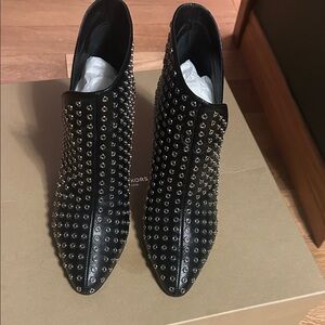 Michael Kors Black Studded Ankle Booties